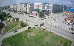 Веб-камера Бийска, Пересечение улиц Советская и Стахановская