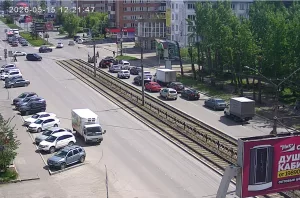 Веб-камера Бийска, Пересечение улиц Васильева и Мартьянова